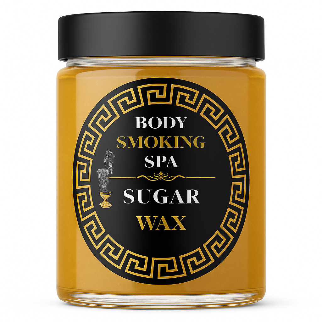 All Natural Organic Sugar Wax packaging and spatula